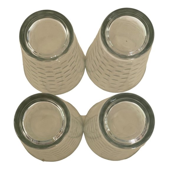 Vintage Libbey Glassware Coin Dot Tumbler Glass Set of 4 - 16 ounces Glasses - Picture 6 of 7